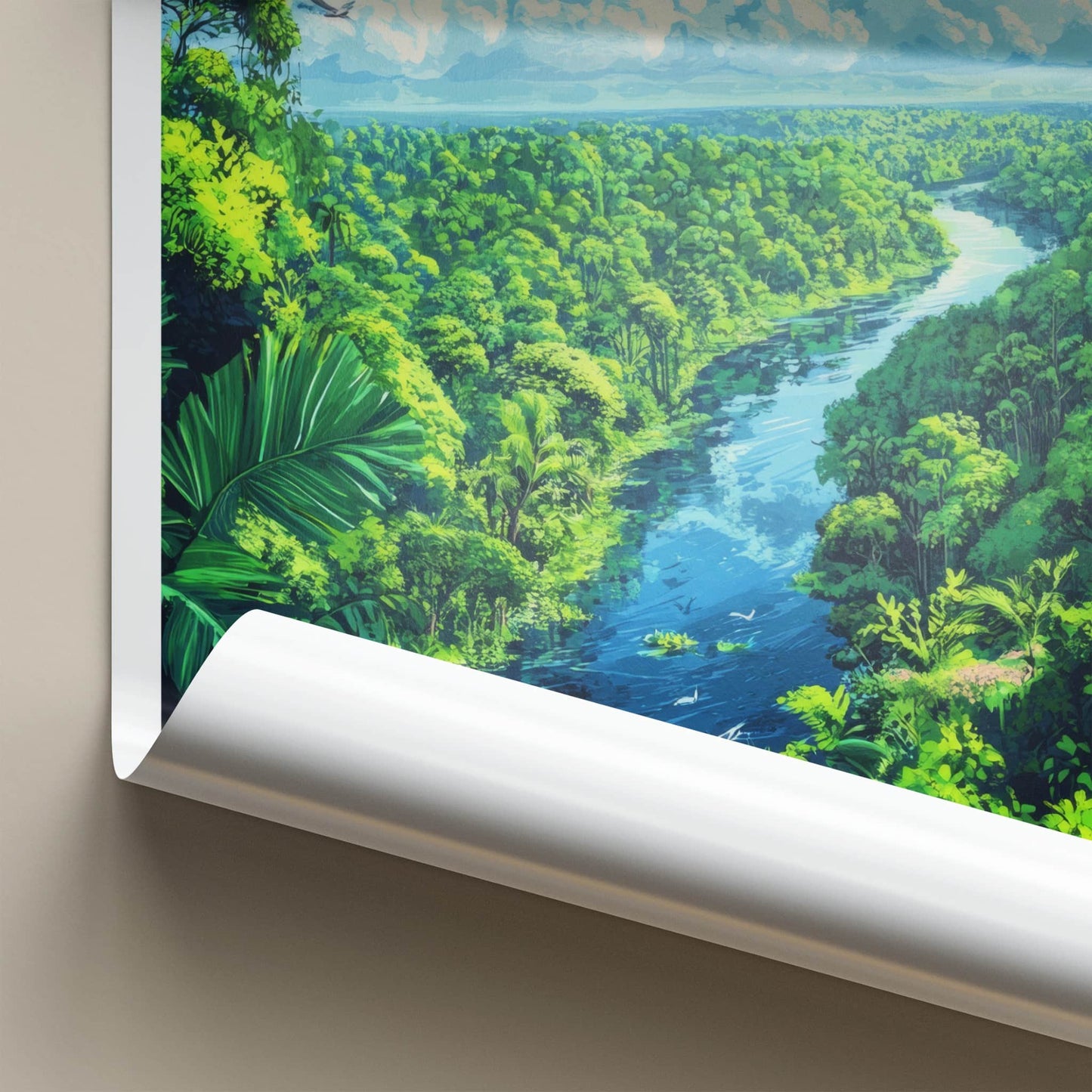 Kisumu Poster - Kenya Framed Print - Lush River Jungle Wall Decor