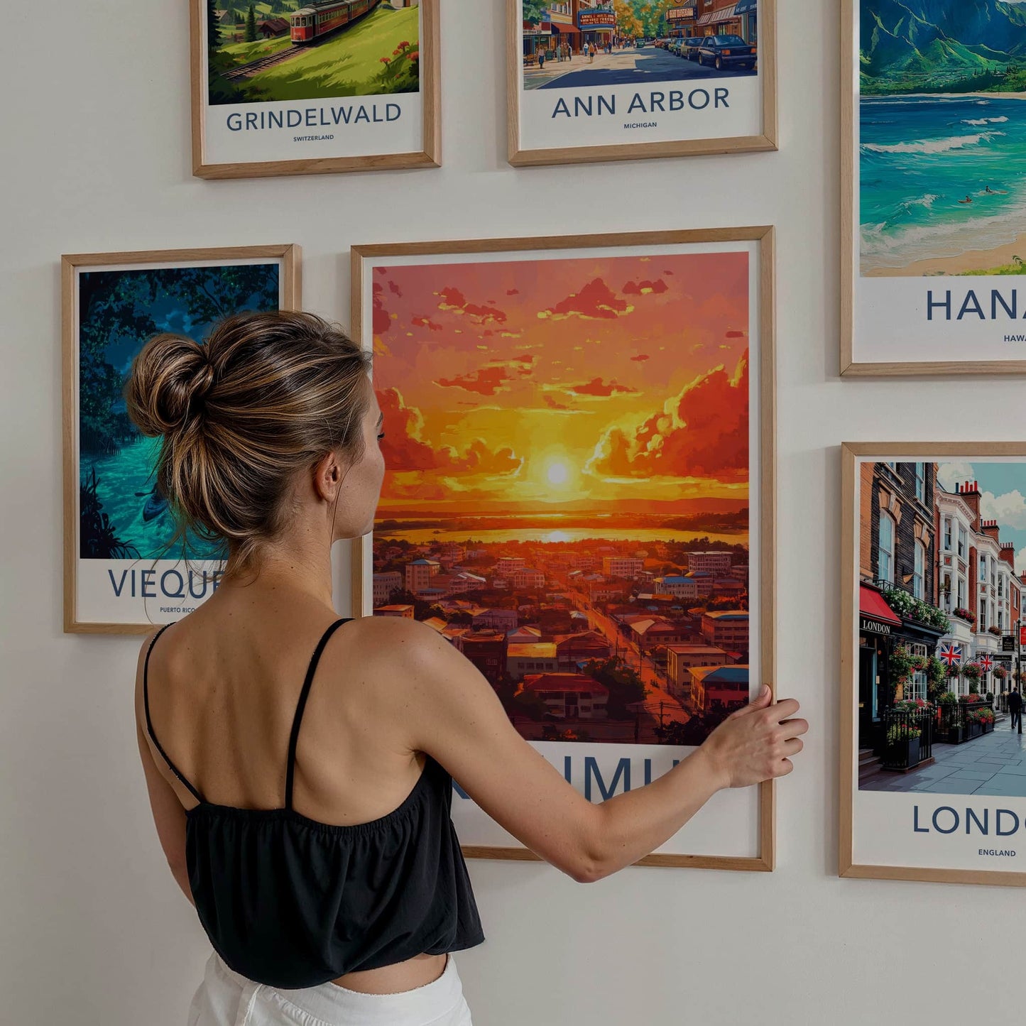 Kisumu Poster - Kenya Travel Print - Vibrant City Sunset Home Decor