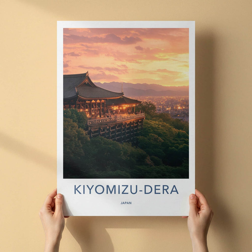 Kiyomizu-dera Poster - Japan Travel Art - Ancient Temple View Home Decor