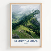 Kleinwalsertal Poster - Austria Travel Art - Green Mountain Paths Home Decor