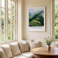 Kleinwalsertal Poster - Austria Travel Art - Green Mountain Paths Home Decor