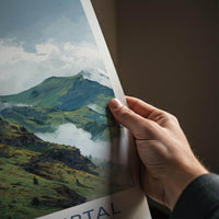 Kleinwalsertal Poster - Austria Travel Art - Lush Mountain Clouds Home Decor