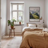 KLEINWALSERTAL Poster - Austria Travel Art - Misty Green Slopes Home Decor