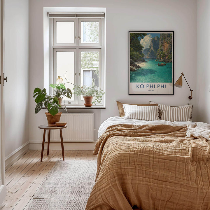 Ko Phi Phi Poster - Thailand Travel Art - Tropical Island Vista Home Decor