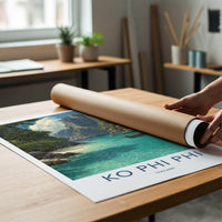 Ko Phi Phi Poster - Thailand Travel Art - Tropical Island Vista Home Decor