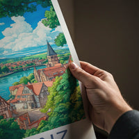 Koblenz Poster - Germany Travel Art - Riverside Medieval Town Home Decor