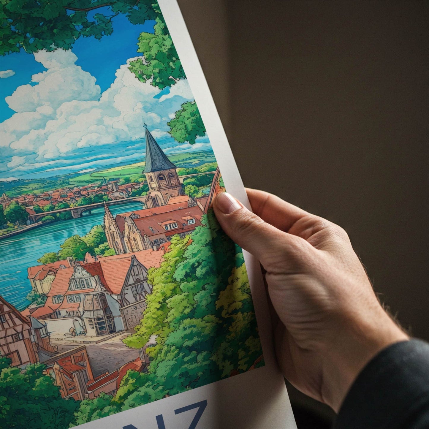 Koblenz Poster - Germany Travel Art - Riverside Medieval Town Home Decor