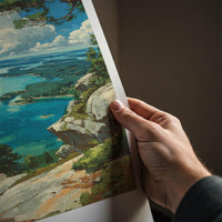 Koli National Park Poster - Finland Travel Art - Clifftop Lake View Home Decor