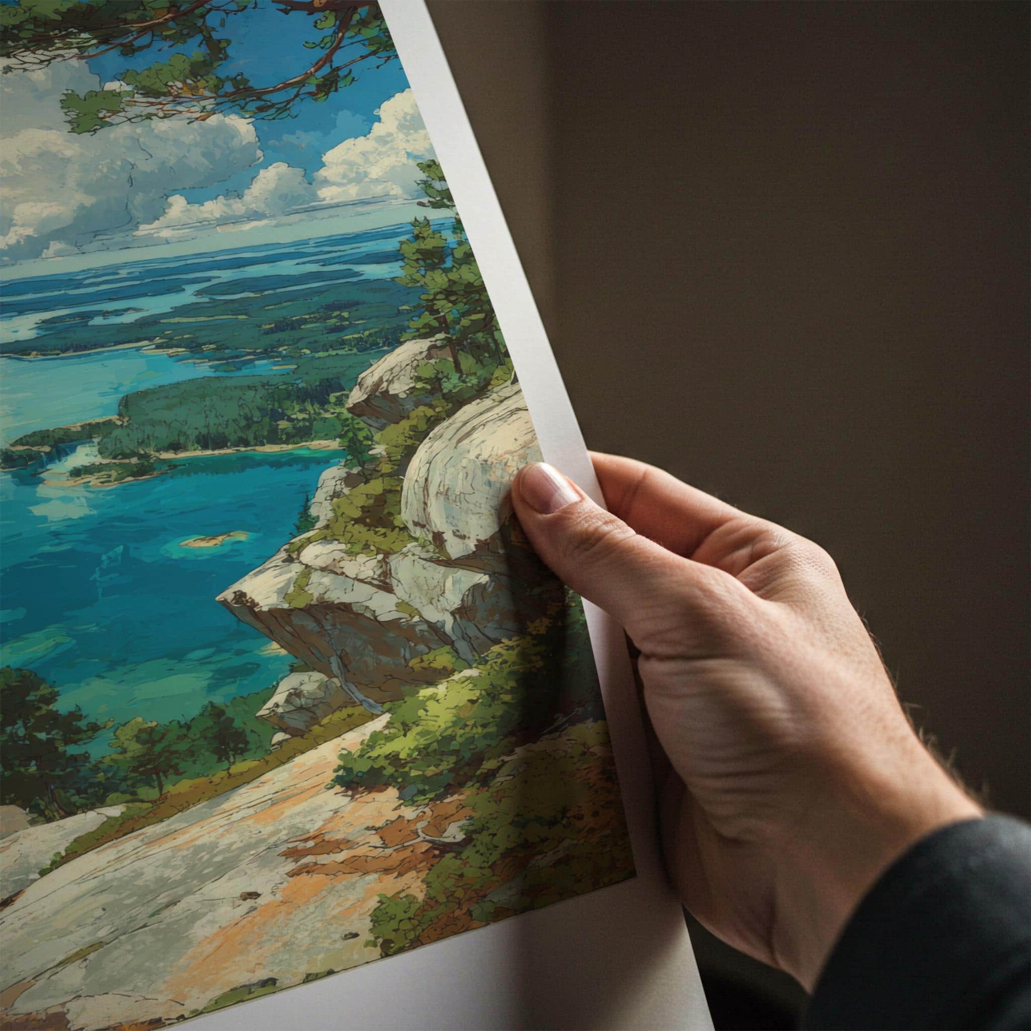 Koli National Park Poster - Finland Travel Art - Clifftop Lake View Home Decor