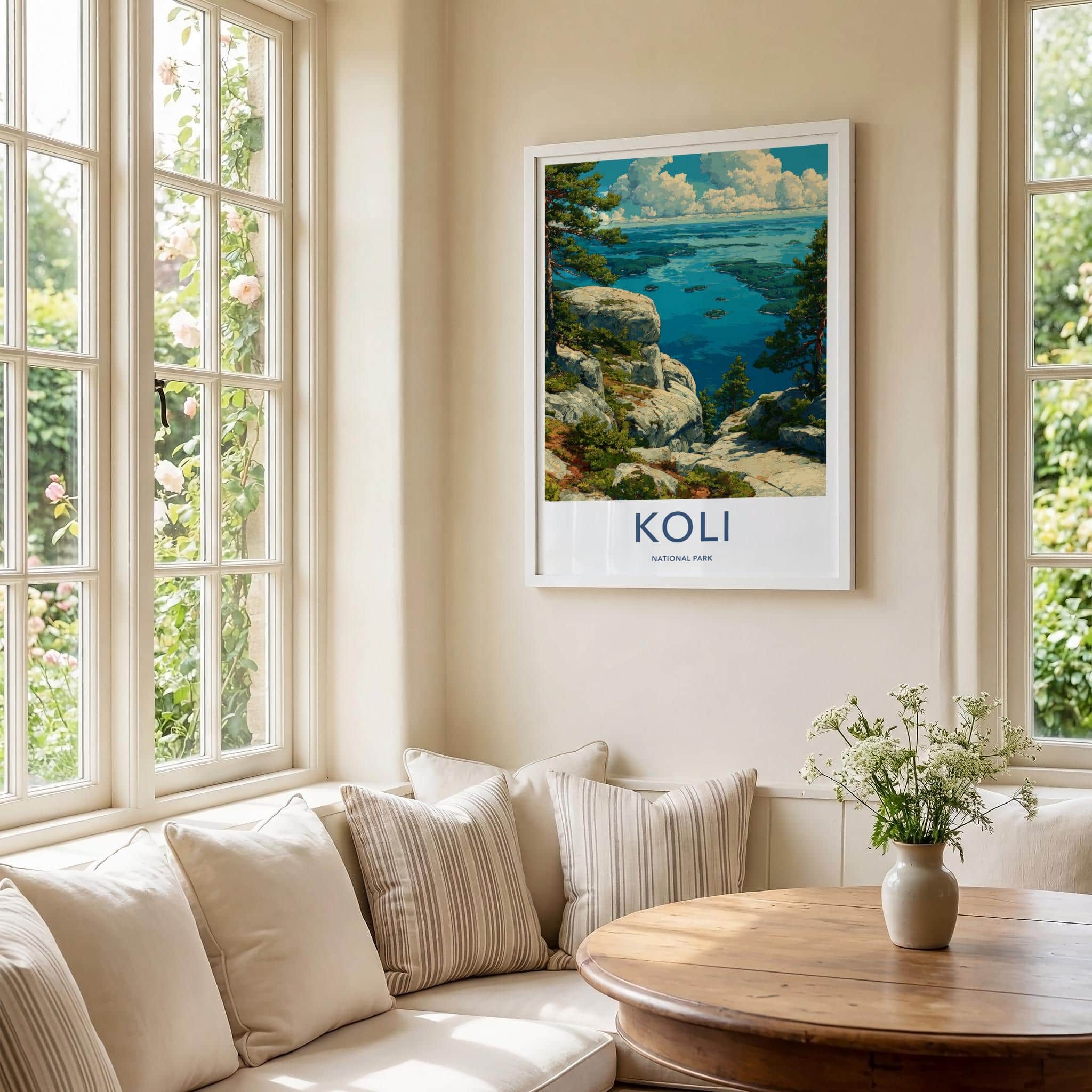 Koli National Park Poster - Finland Travel Art - Scenic Lake Islands Wall Decor