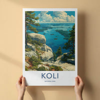 Koli National Park Poster - Finland Travel Art - Scenic Lake Islands Wall Decor