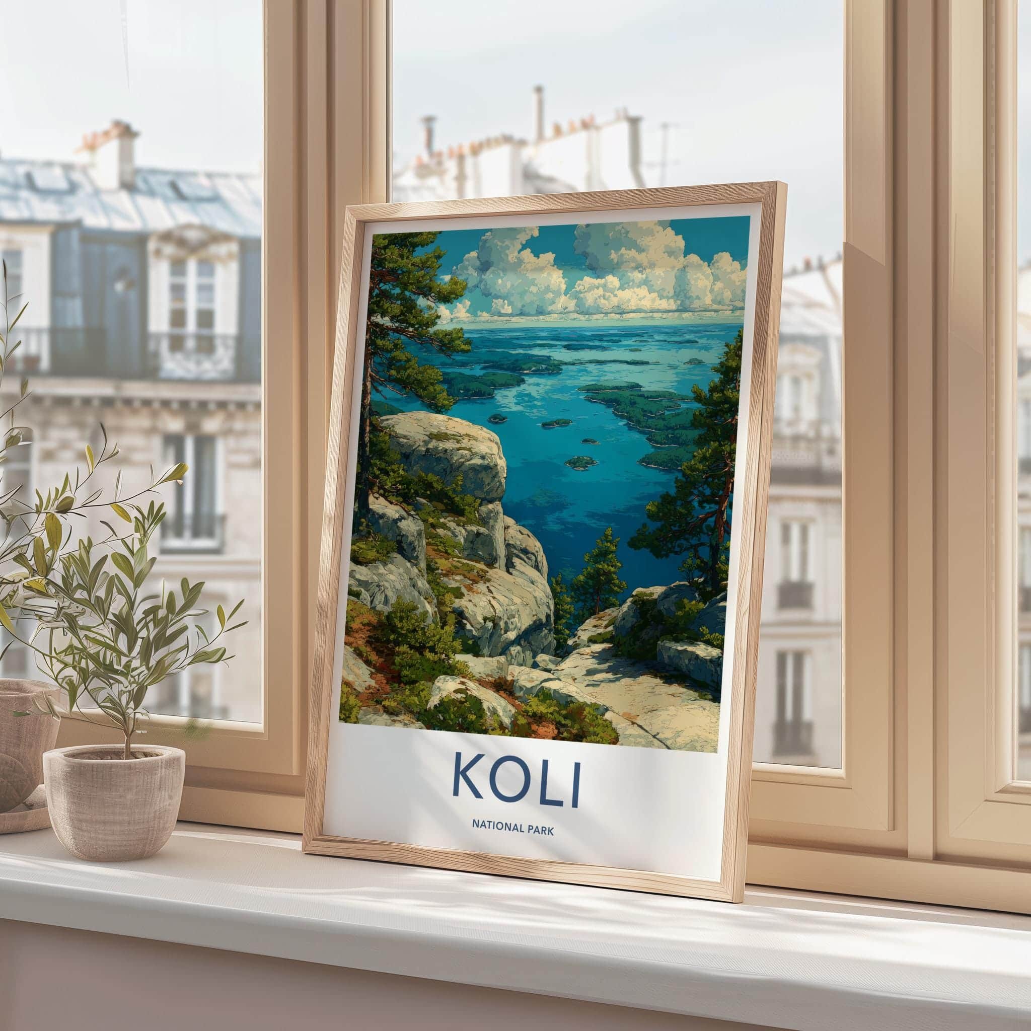 Koli National Park Poster - Finland Travel Art - Scenic Lake Islands Wall Decor