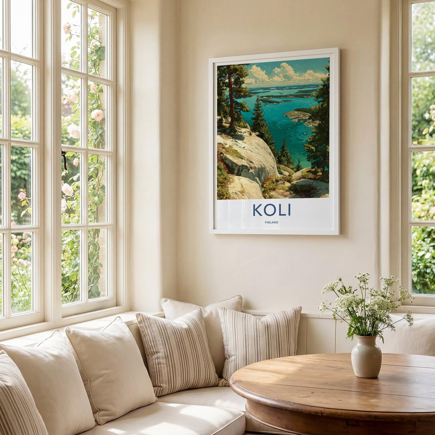 Koli Poster - Finland Travel Print - Scenic Lake Islands Wall Decor