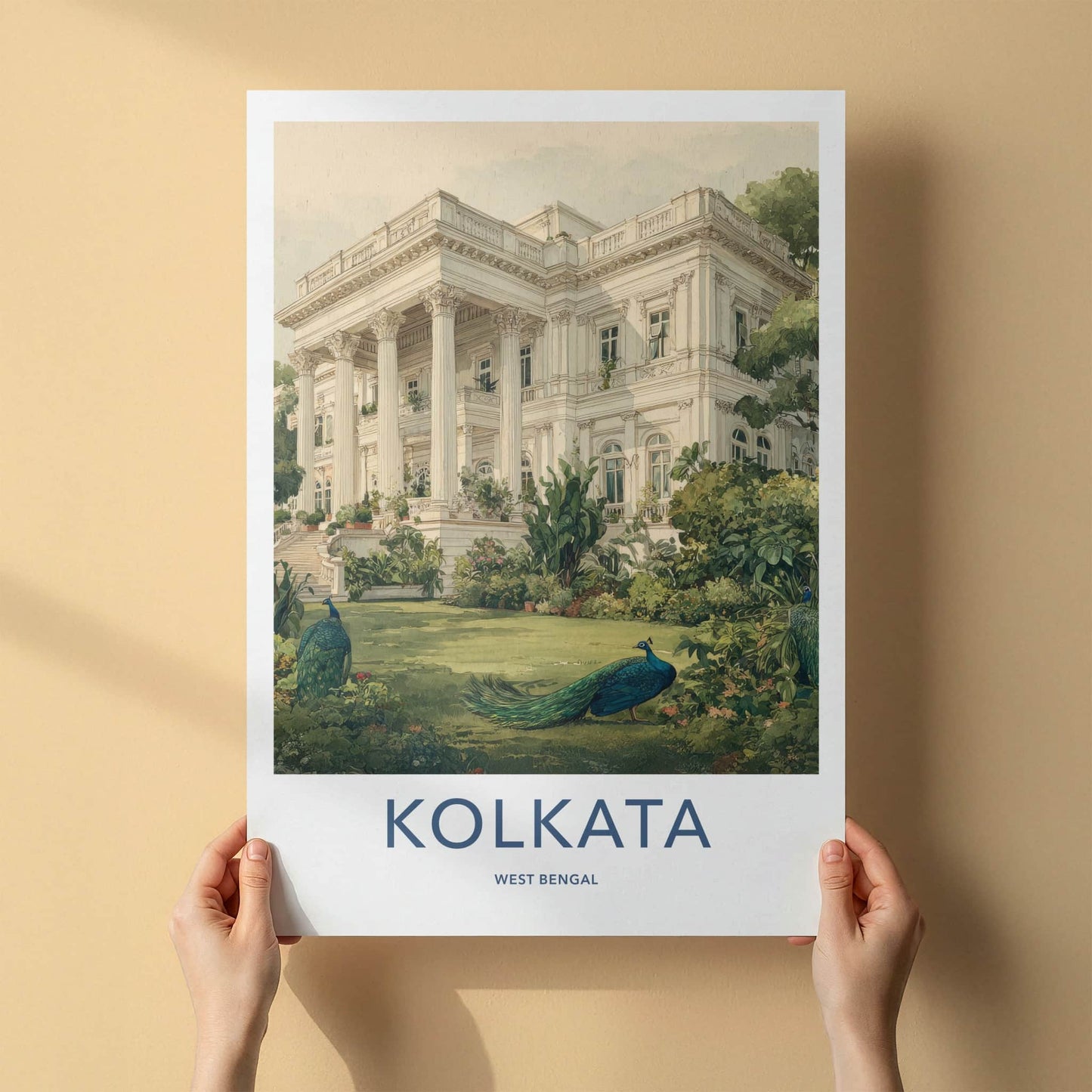 Kolkata Poster - India West Bengal Peacock Manor Art Print