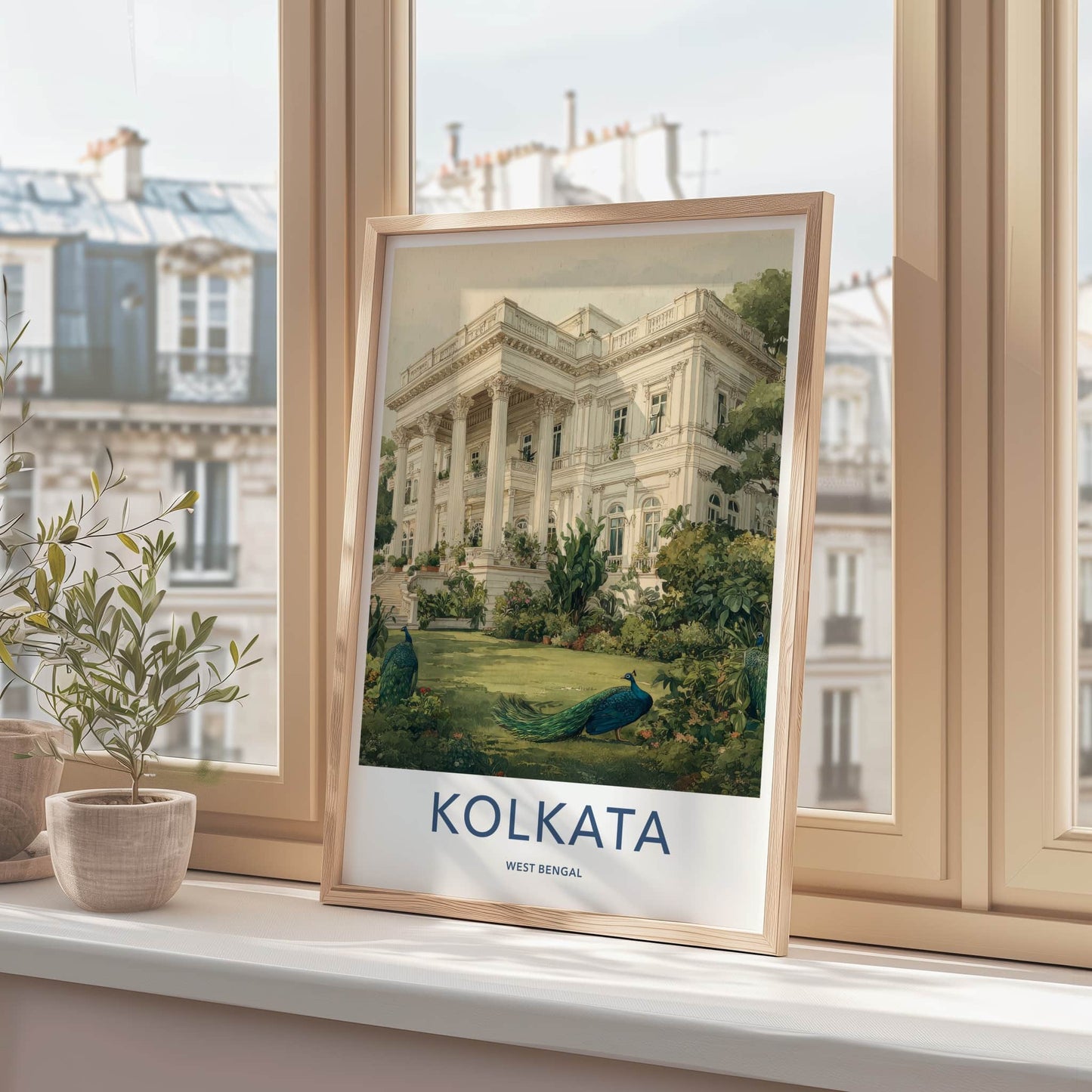 Kolkata Poster - India West Bengal Peacock Manor Art Print