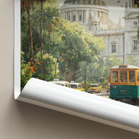 Kolkata Poster - India West Bengal White Monument Travel Print Home Decor