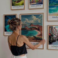 Komodo Island Poster - Indonesia Travel Art - Lizard Island Beach Home Decor