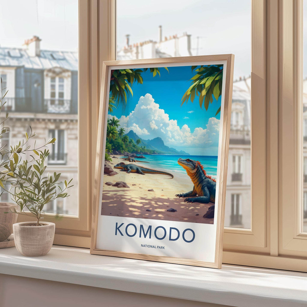 Komodo National Park Poster - Indonesia Travel Art