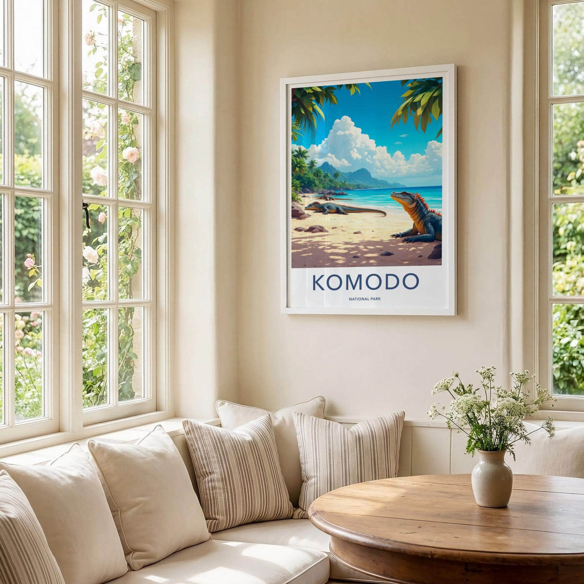 Komodo National Park Poster - Indonesia Travel Art