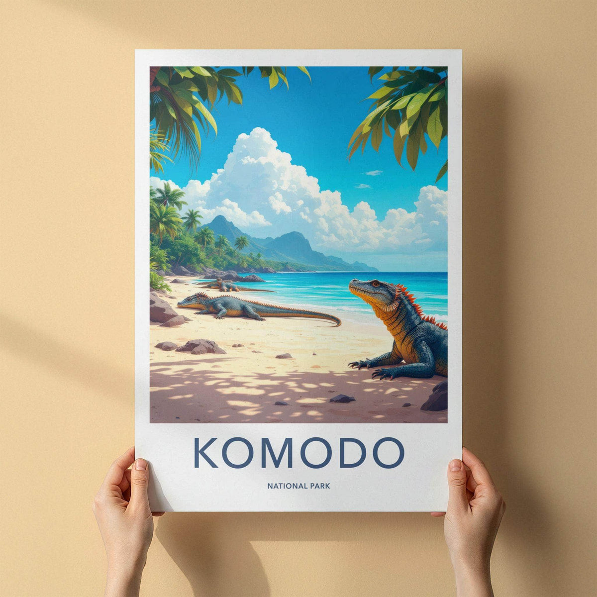 Komodo National Park Poster - Indonesia Travel Art