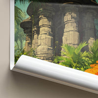 Konark Poster - India Travel Art - Odisha Ancient Stone Temple Wall Decor