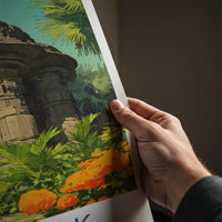 Konark Poster - India Travel Art - Odisha Ancient Stone Temple Wall Decor