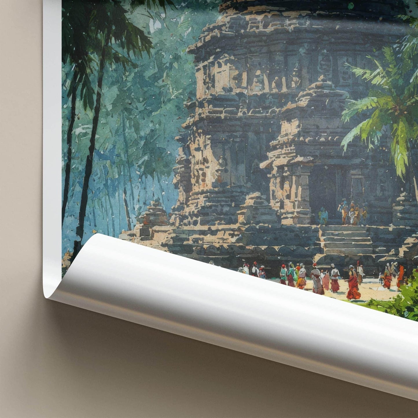 Konark Poster - India Travel Art - Odisha Ancient Temple Complex Wall Decor