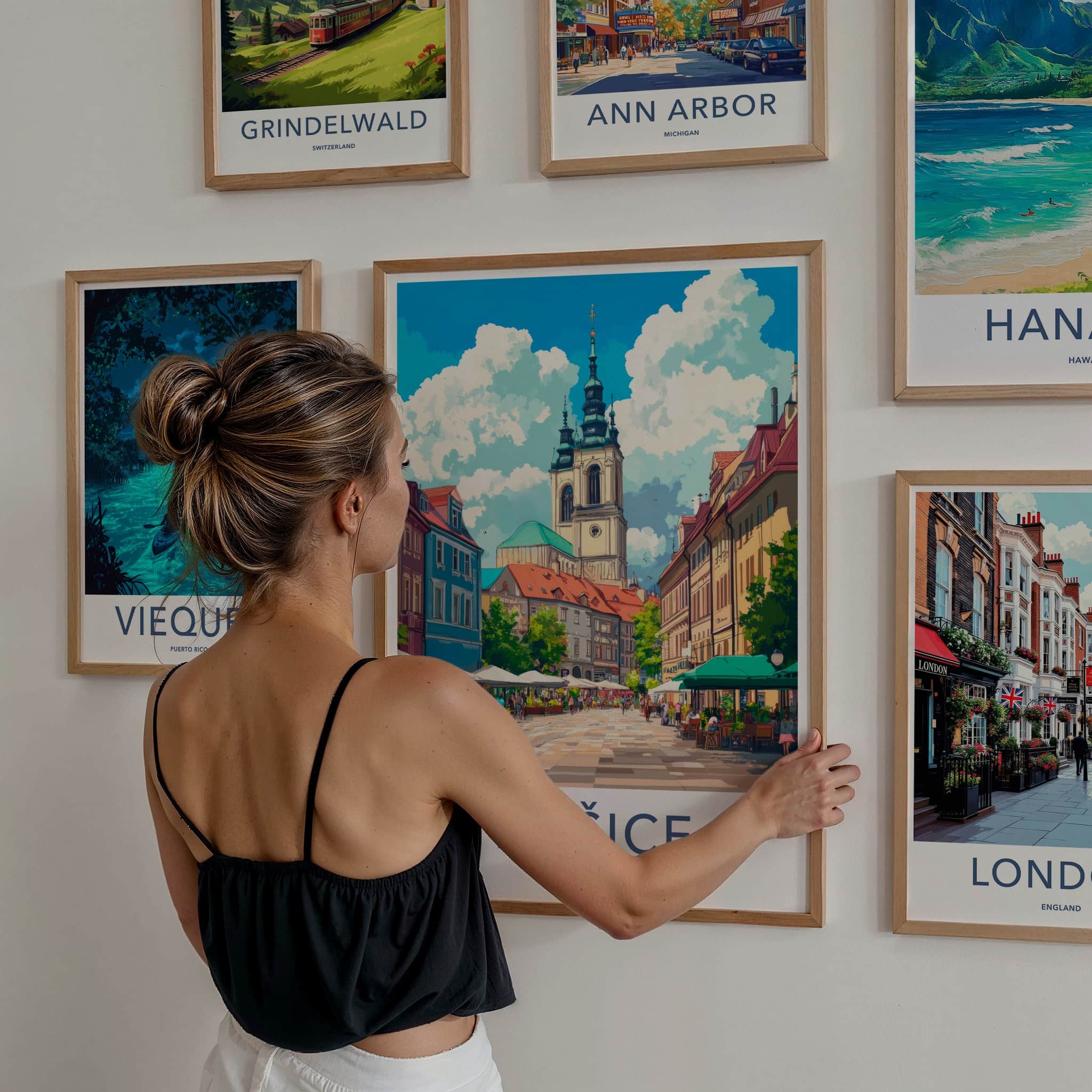 Kosice Poster - Slovakia Travel Art - Lively Cityscape Scene Wall Decor