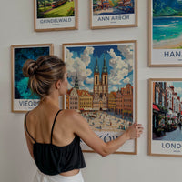 Krakow Poster - Poland Travel Art - Historic Market Square Home Decor
