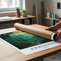 Kravanh Poster - Cambodia Travel Art - Lush Jungle Path Home Decor