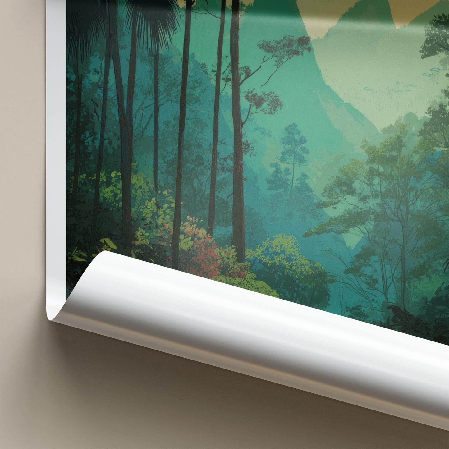 Kravanh Poster - Cambodia Travel Art - Lush Jungle Path Home Decor