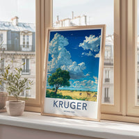 Kruger National Park Poster - South Africa Fine Art - Vibrant Savanna Wildlife Gift