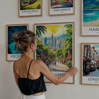 Kuala Lumpur Poster - Malaysia Travel Art - Iconic Towers View Home Decor
