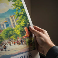 Kuala Lumpur Poster - Malaysia Travel Art - Iconic Towers View Home Decor