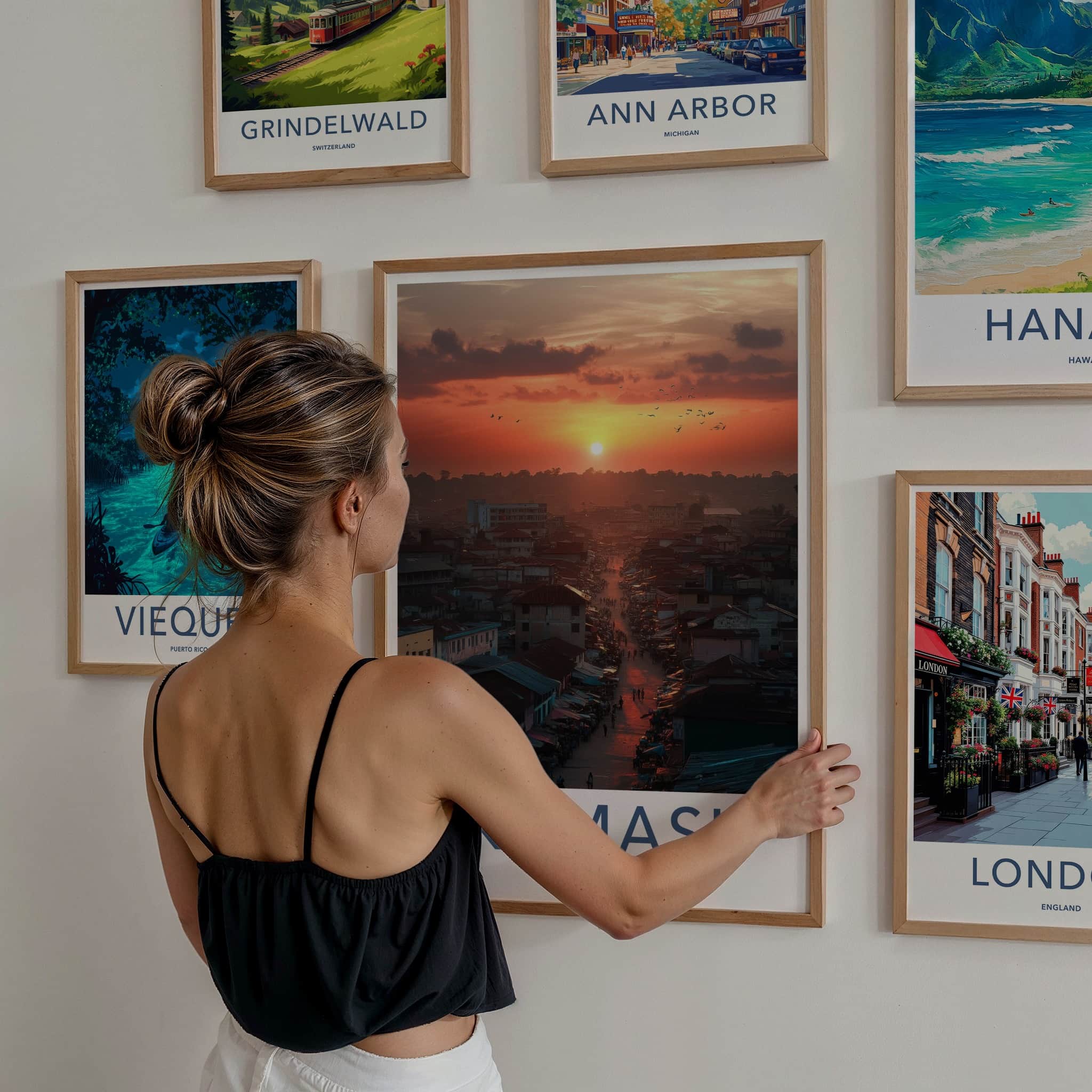 Kumasi Poster - Ghana Travel Art - Vibrant City Sunset Home Decor
