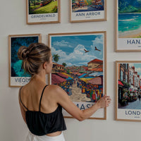 Kumasi Poster - Ghana Wall Art - Bustling Urban Marketplace Home Decor