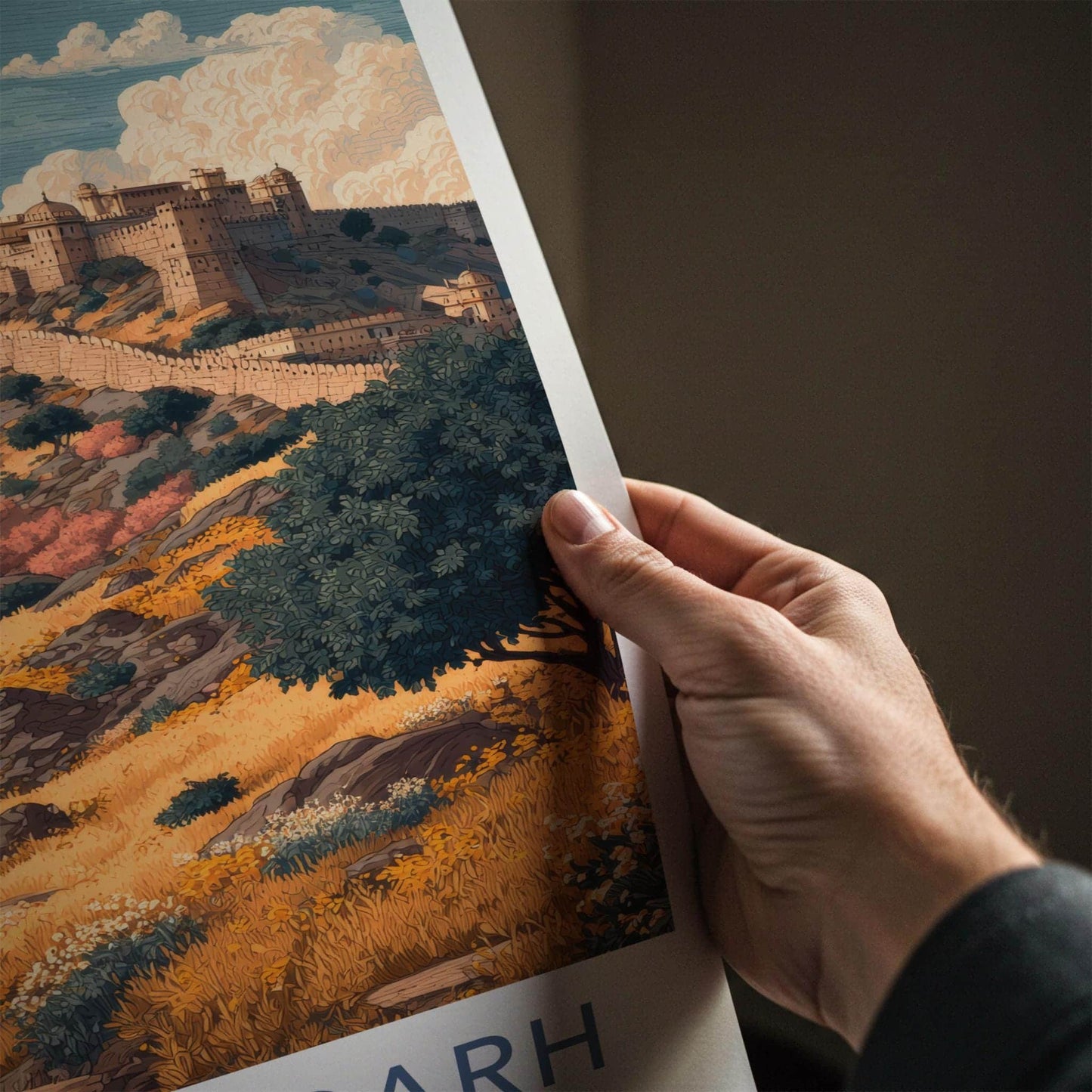 Kumbhalgarh Poster - India Wall Art - Rajasthan Ancient Fortified Hill Home Decor