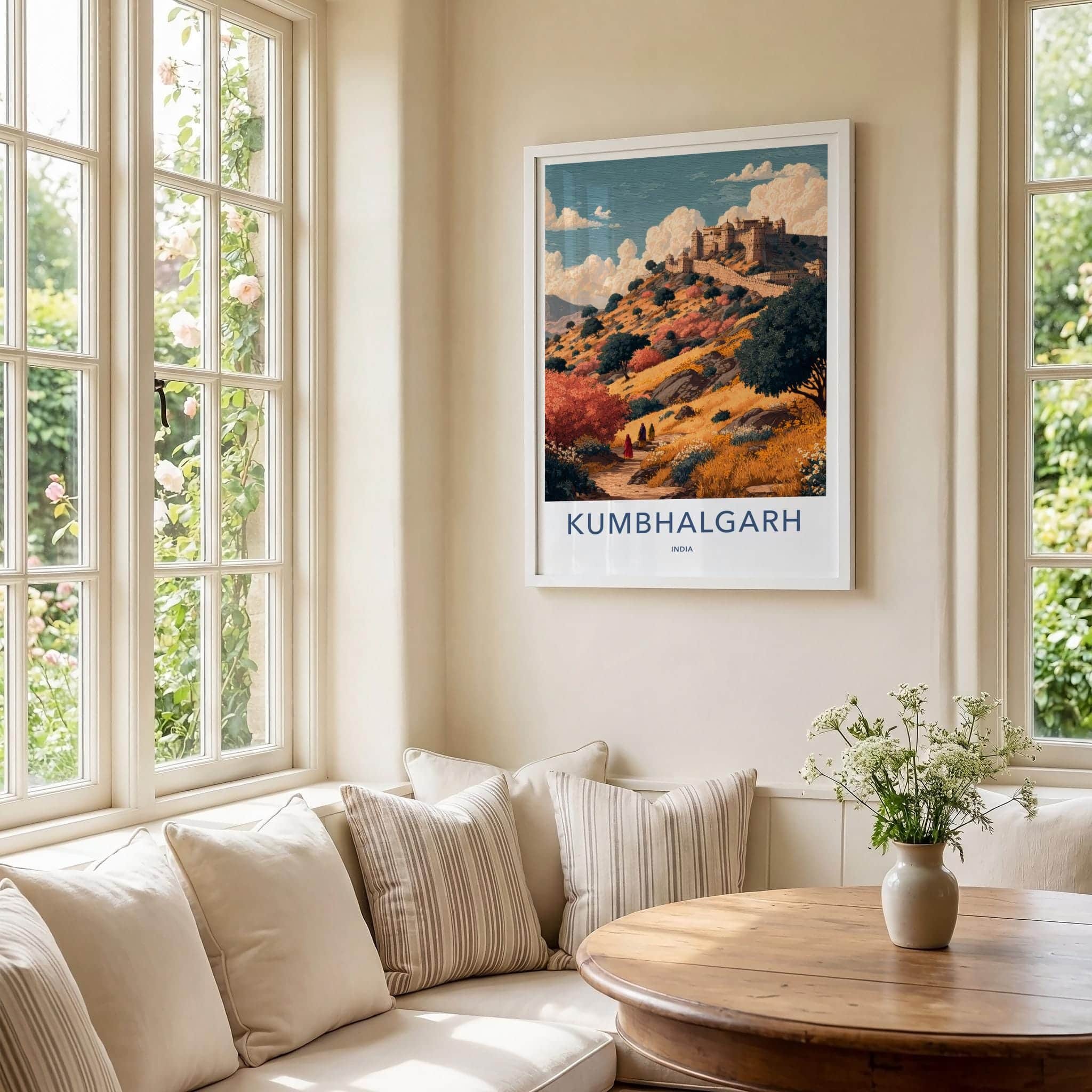 Kumbhalgarh Poster - India Wall Art - Rajasthan Ancient Fortified Hill Home Decor