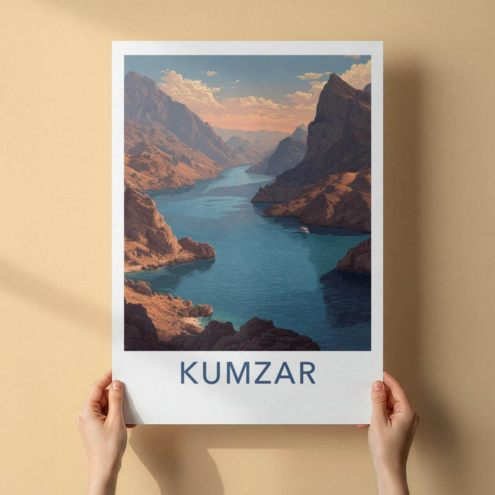 Kumzar Poster - Oman Framed Print - Deep River Canyon Framed Decor