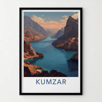 Kumzar Poster - Oman Framed Print - Deep River Canyon Framed Decor