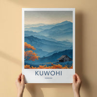 Kuwahi Poster - Tennessee Wall Art - Rustic Cabin Scene Home Decor