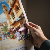 Kuwait City Poster - Kuwait Travel Print - City Street Archway Wall Decor
