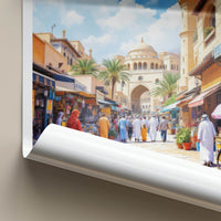 Kuwait City Poster - Kuwait Travel Print - City Street Archway Wall Decor