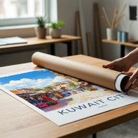 Kuwait City Poster - Kuwait Travel Print - City Street Archway Wall Decor
