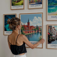 Kuyavia Poster - Poland Travel Art - Historic Riverfront Town Home Decor