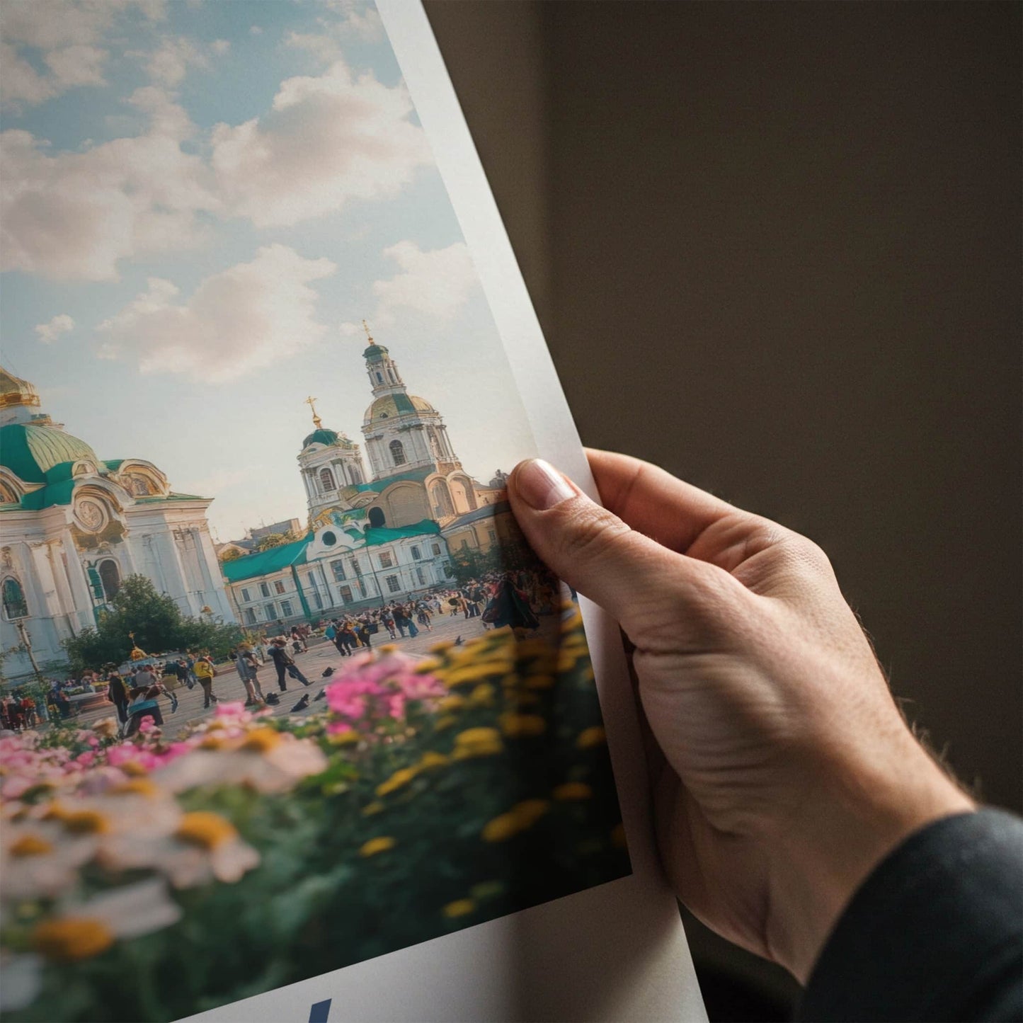 Kyiv Poster - Ukraine Travel Art - Golden Domed Cathedral Home Decor
