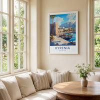 Kyrenia Poster - Cyprus Wall Art - Historic Harbor Boats Home Decor