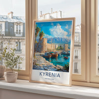 Kyrenia Poster - Cyprus Wall Art - Historic Harbor Boats Home Decor