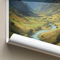 La Claree Poster - France Travel Art - Alpine River Valley Home Decor