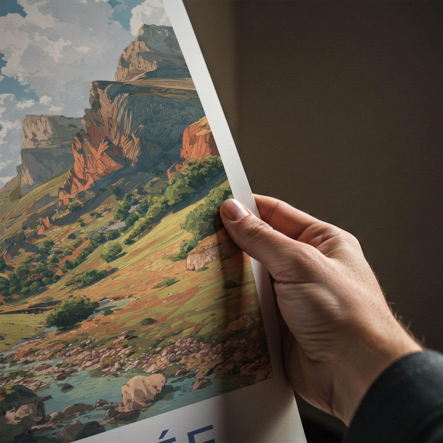 La Claree Poster - France Travel Art - Lush Mountain Valley Home Decor